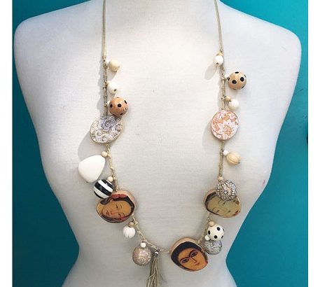 Bobble Necklace – Naturals with Faces