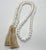 Wood Beads Garland - White