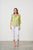 V Neck Hand Stitched Trim Blouse By Caju - Pattern