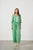 Hand Stitched Trim Jacket By Caju - Green