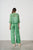 Hand Stitched Trim Jacket By Caju - Green