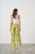 Tassel Tie Elastic Waist Pant By Caju - Print