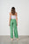 Tassel Tie Elastic Waist Pant By Caju - Green
