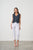 Embroidery & Sequin Vest By Caju - Navy