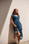 Shirred Waist Contrast Embroidery Dress By Caju
