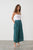 Wide Leg Pant With Pockets By Caju - Green