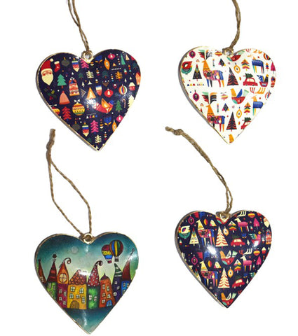 Hanging Heart 10cm - Assorted House Designs