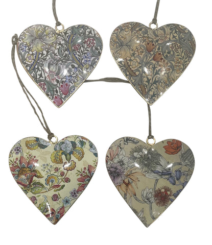 Hanging Heart 10cm - Assorted Floral Design