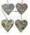 Hanging Heart 10cm - Assorted Floral Design