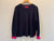 Tay Tays Choice Cardigan By Foil - Navy/Pink