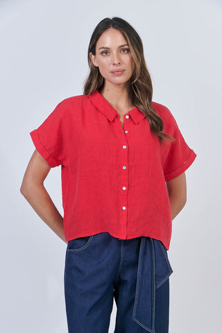 Classic Collar Shirt By Naturals By O&J - Buoy