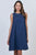 Linen Sleeveless Dress By Naturals By O&J - Chambray