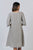 V Neck 3/4 Sleeve Linen Dress By NaturalsBy O&J - Cement