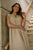 V Neck Cap Sleeve Linen Dress By Naturals By O&J - Blister