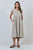 V Neck Cap Sleeve Linen Dress By Naturals By O&J - Blister