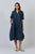 Relaxed Silhouette Linen Dress By Naturals By O&J - Poseidon