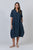 Relaxed Silhouette Linen Dress By Naturals By O&J - Poseidon