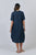 Relaxed Silhouette Linen Dress By Naturals By O&J - Poseidon