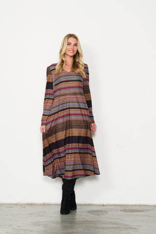 Multi Stripe Dress By Holmes & Fallon