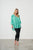 Oversize Shirt With Embroidery By Holmes & Fallon - Aqua