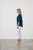 Seersucker Neck Tie Blouse By Holmes & Fallon - Navy