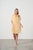 Seersucker Scoop Hem Pocket Dress By Holmes & Fallon - Apricot
