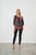 Tie Neckline Blouse By Holmes & Fallon - Tropical Print Black