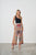 Half Elastic Waist Pant By Holmes & Fallon - Tropical Print Mushroom