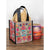 Happy Bag Small - Teal Gold Floral