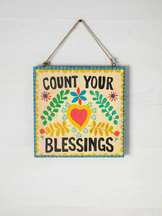 Wooden Sign - Count Your Blessings