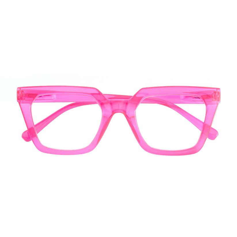 Captivated Eyewear Anti-Blue Reading Glasses - Mia Pink