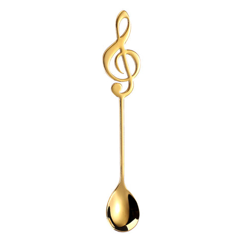 Treble Clef Spoon - Gold - Set/2