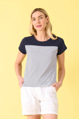 Sumner Tee By Charlie Jane - Navy