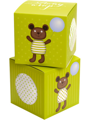 Muslin Wrap Teddy - Green
