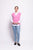 Top Bird Vest By Foil - Thrift Pink