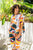 Tencel/Linen Cuff Sleeve Top By See Saw - Abstract