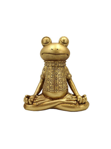 Gold Yoga Statue 1