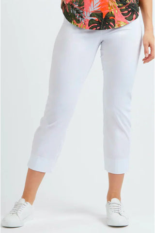 Fuss Free Capri Pant By Foil - White