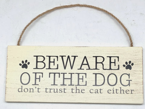 Sign Beware Of Dog - 24x10cm