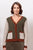 Spliced Moss Stitch Cardi By See Saw - Khaki Combo