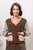Spliced Moss Stitch Cardi By See Saw - Khaki Combo