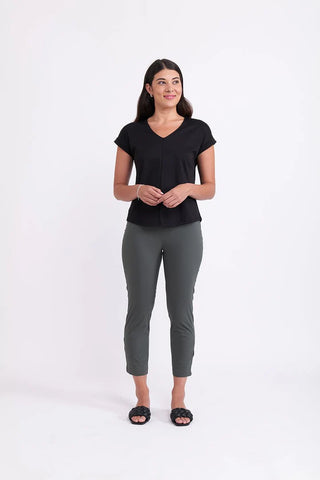 Fuss Free Capri Pant By Foil - Viridian