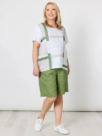 Jordan Linen Short By Gordon Smith - Basil