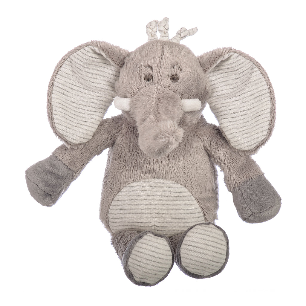 Elephant Toy Rattle - Grey