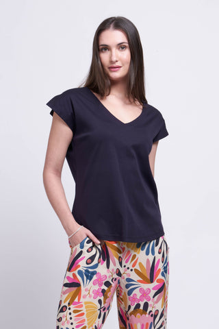 No Limits Top By Foil - Navy