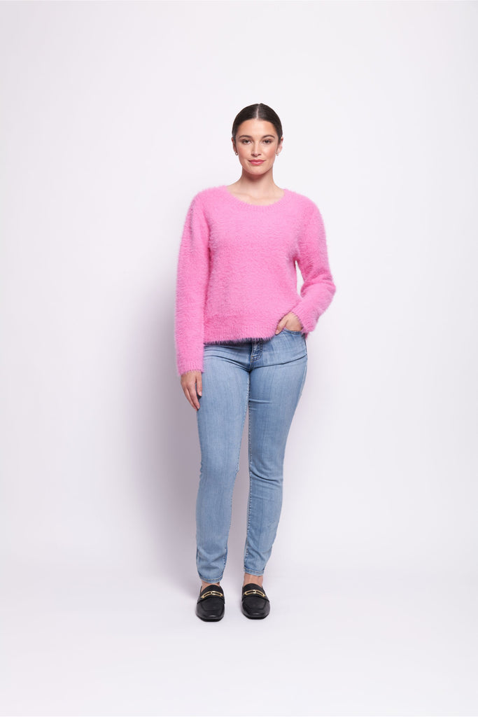 Top Bird Jumper By Foil - Thrift Pink