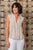 Linen/Rayon Pintuck Top By See Saw - Natural