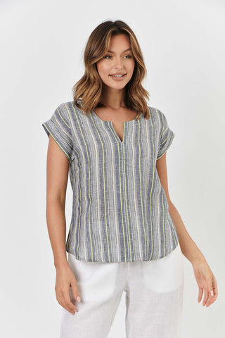 Linen Top By Naturals By O&J - Naval Gazing
