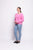 Top Bird Jumper By Foil - Thrift Pink
