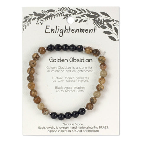 Enlightenment Wellness Bracelet - Golden Obsidian